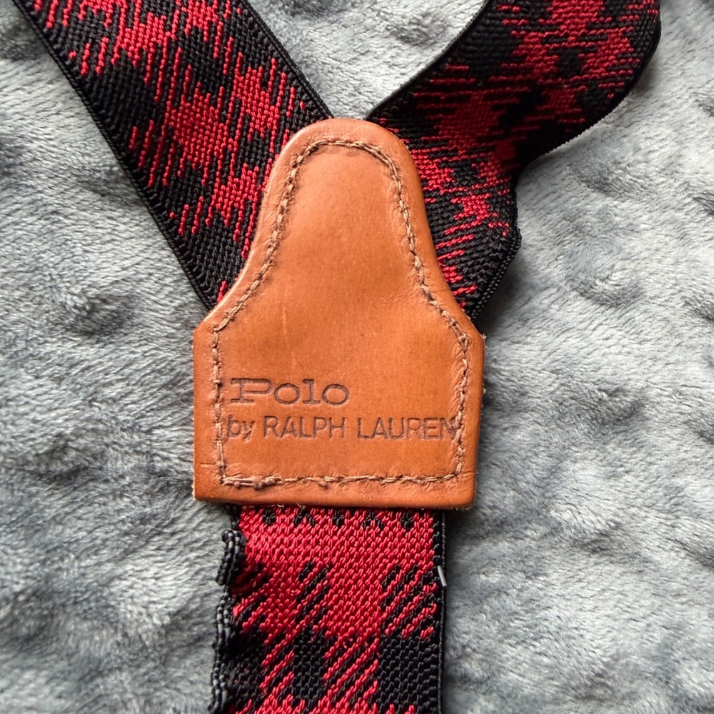 Vintage Ralph Lauren Country Suede Suspender Skirt Brown Western USA Made Moose - Picture 3 of 14